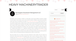 Desktop Screenshot of heavy-machinerytrader.com
